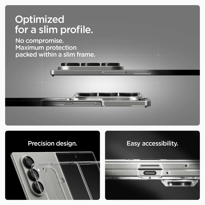 Spigen Airskin Mag MagSafe - Etui do Samsung Galaxy Z Fold 7 (Clear/White)