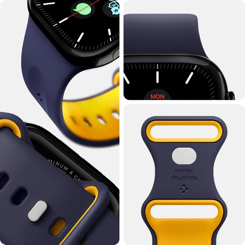 Spigen Nano Pop - Pasek do Apple Watch 44/45/46/49 mm (Blueberry Navy)