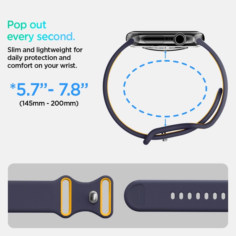 Spigen Nano Pop - Pasek do Apple Watch 44/45/46/49 mm (Blueberry Navy)