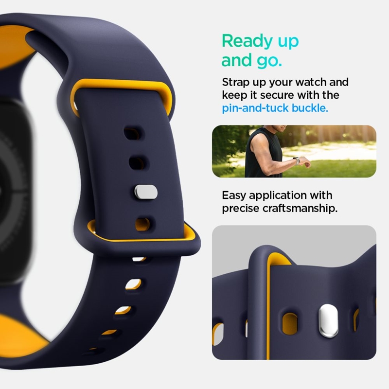 Spigen Nano Pop - Pasek do Apple Watch 44/45/46/49 mm (Blueberry Navy)