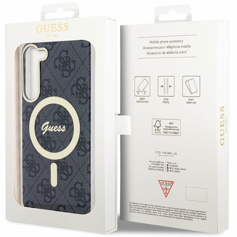 Guess 4G MagSafe - Etui Samsung Galaxy S23+ (czarny)