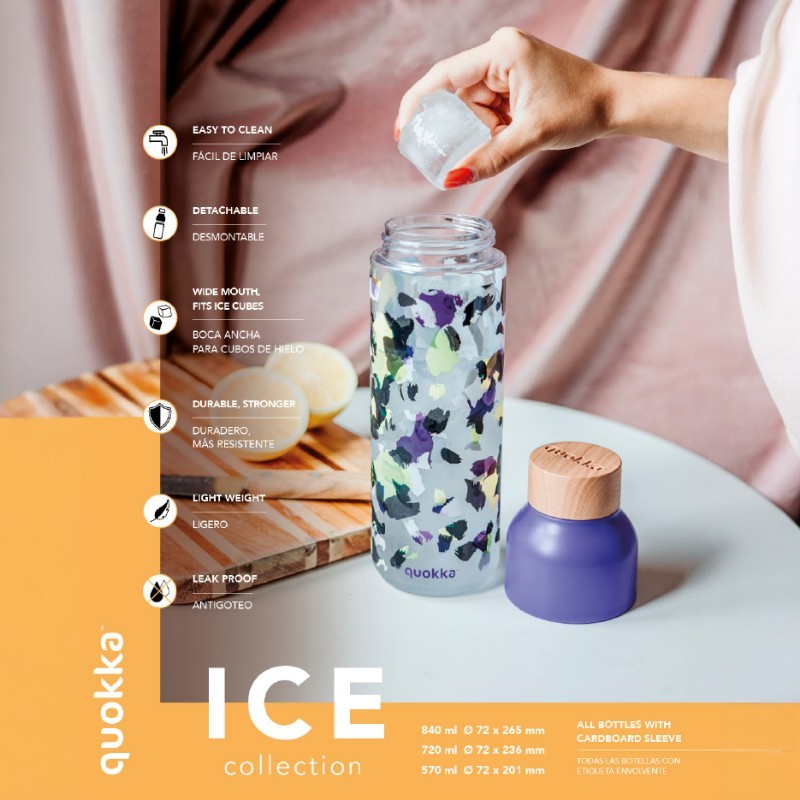 Quokka Ice - Butelka na wodę ecozen 570 ml (Blooms)