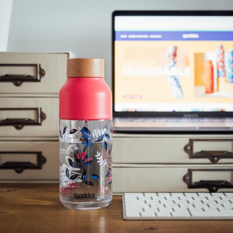 Quokka Ice - Butelka na wodę ecozen 570 ml (Blooms)