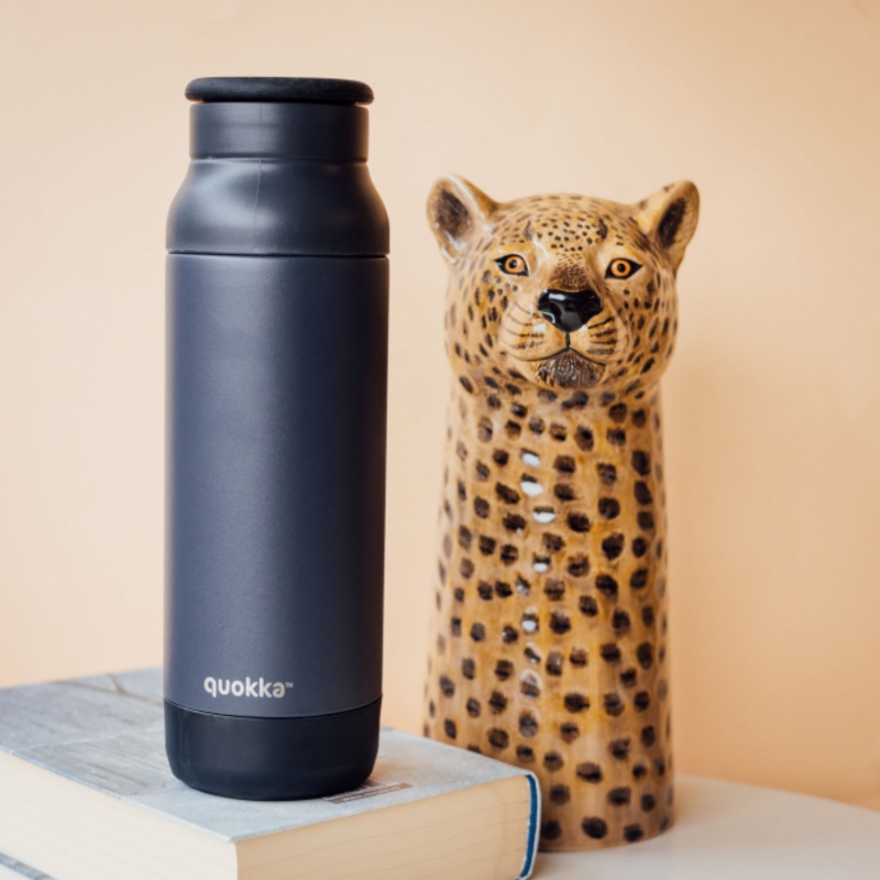 Quokka Pulse - Butelka termiczna ze stali nierdzewnej 700 ml Drop Safe (Black)