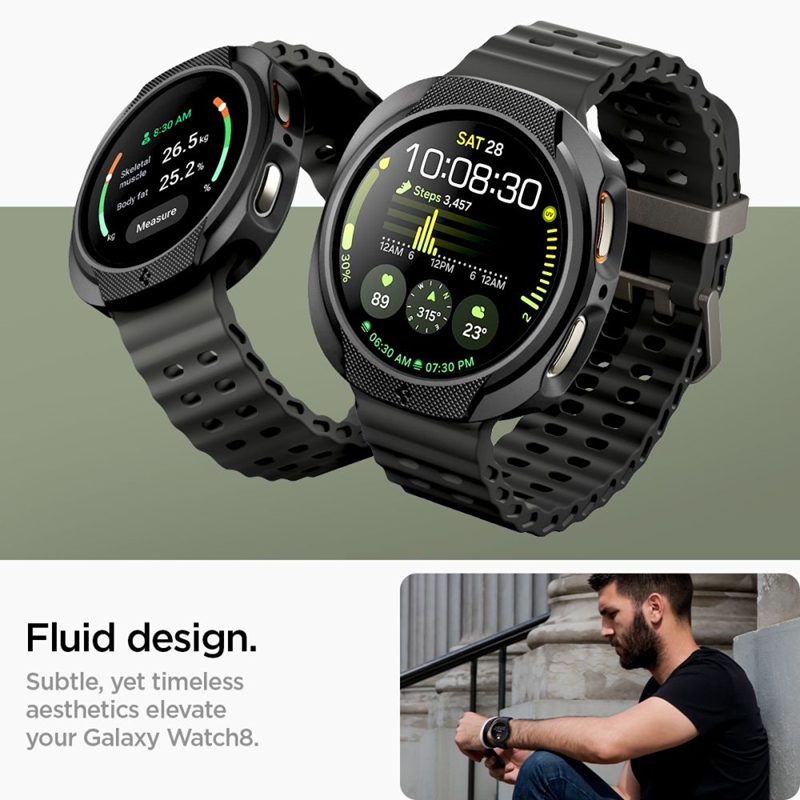 Spigen Liquid Air - Obudowa do Samsung Galaxy Watch 8 44 mm (Matte Black)