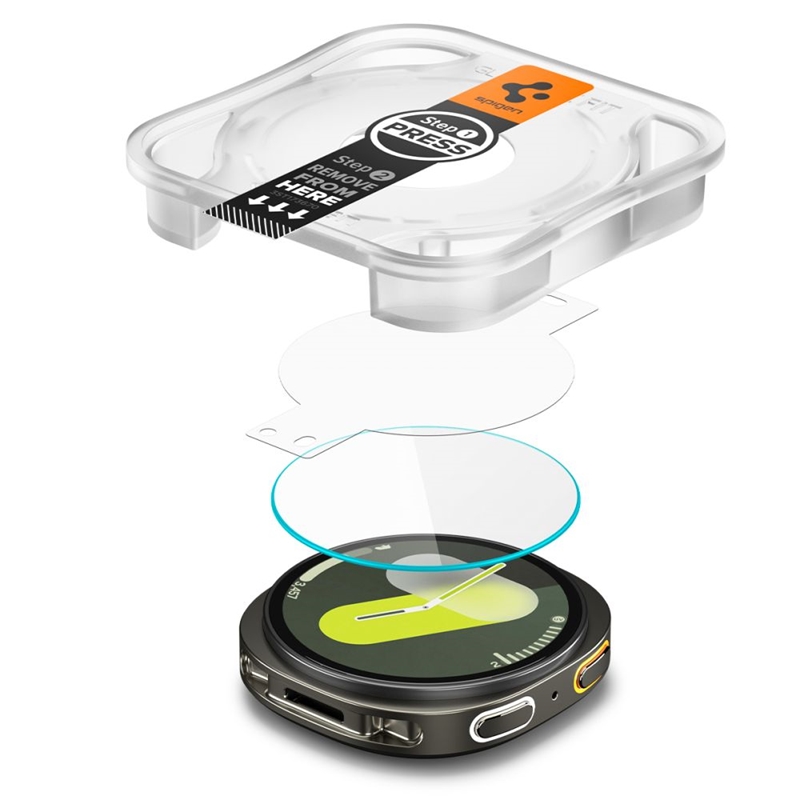 Spigen GLAS.TR EZ FIT 2-Pack - Szkło hartowane do Samsung Galaxy Watch 8 44 mm (2 szt)