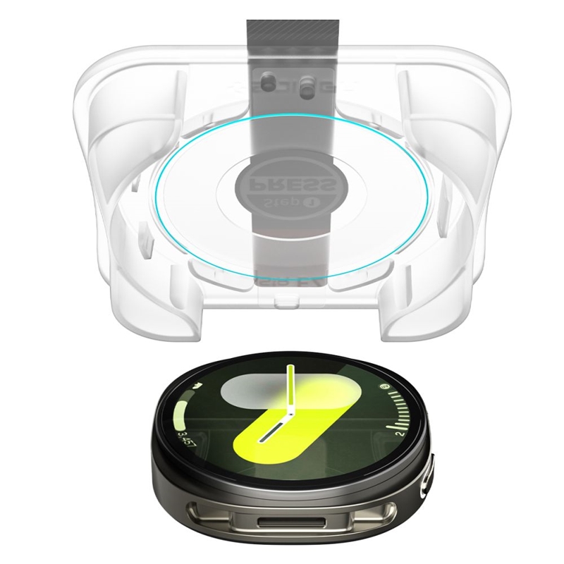 Spigen GLAS.TR EZ FIT 2-Pack - Szkło hartowane do Samsung Galaxy Watch 8 44 mm (2 szt)