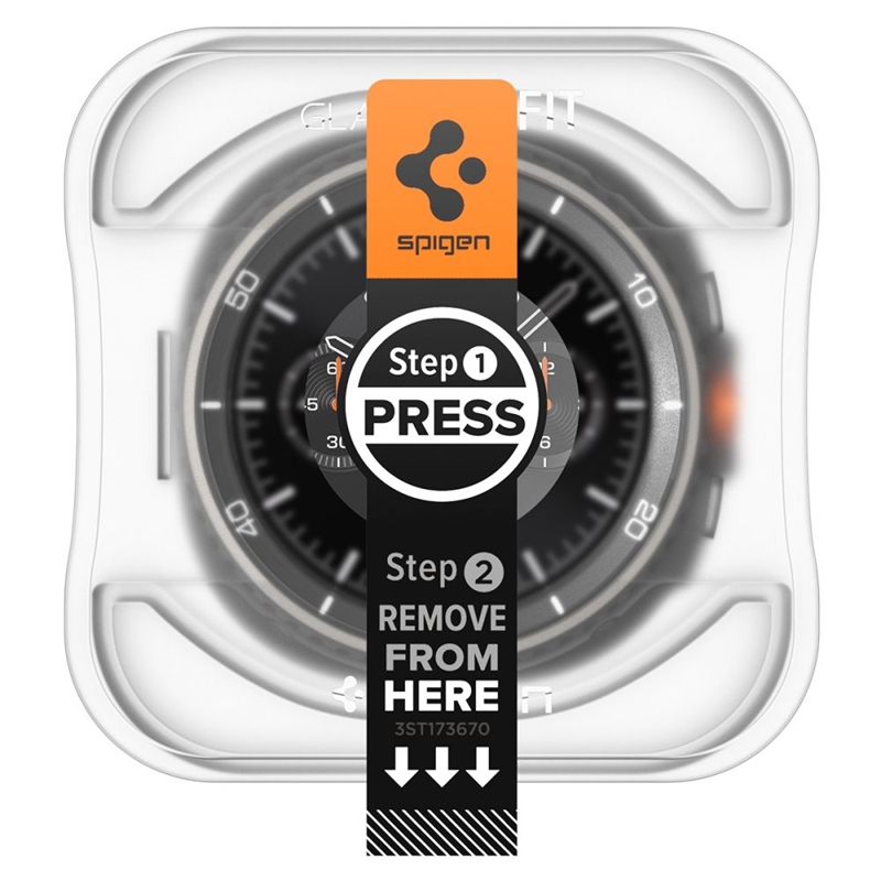 Spigen GLAS.TR EZ FIT 2-Pack - Szkło hartowane do Samsung Galaxy Watch 8 Classic 46 mm (2 szt)