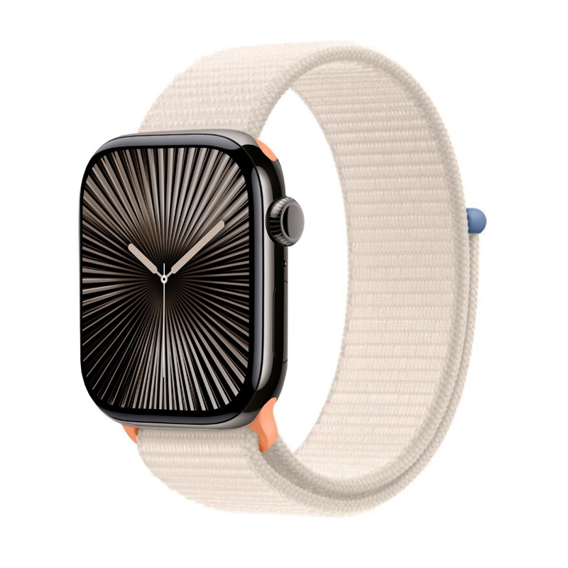 Crong Nylon - Pasek sportowy do Apple Watch 38/40/41/42 mm (Starlight)
