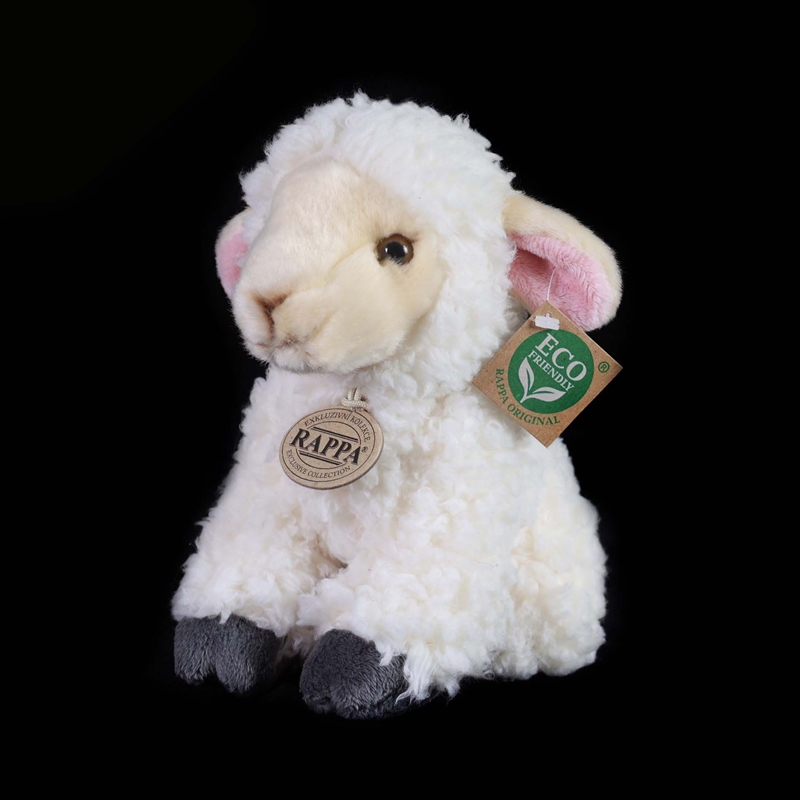 Rappa - Pluszowa realistyczna maskotka Owieczka siedząca 18 cm Eco-Friendly