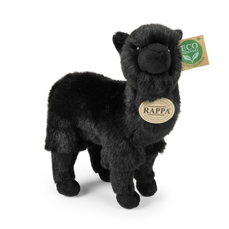 Rappa - Pluszowa realistyczna maskotka Lama czarna 23 cm Eco-Friendly