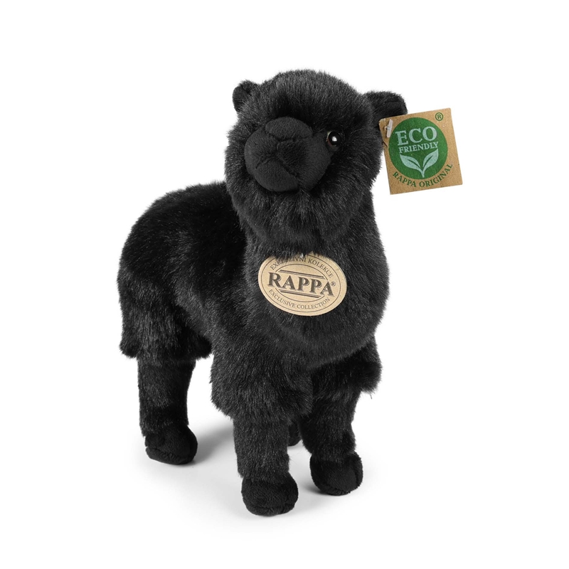 Rappa - Pluszowa realistyczna maskotka Lama czarna 23 cm Eco-Friendly