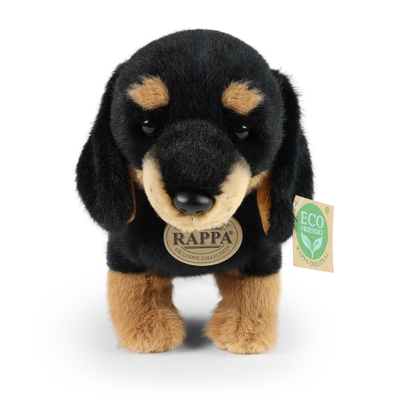 Rappa - Pluszowa realistyczna maskotka Pies Jamnik 23 cm Eco-Friendly Soft Collection