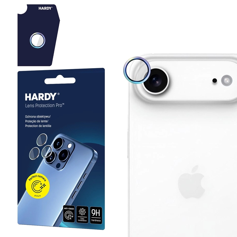 3mk HARDY Lens Protection Pro - Szkło na obiektyw aparatu iPhone 17 Air (Rainbow)