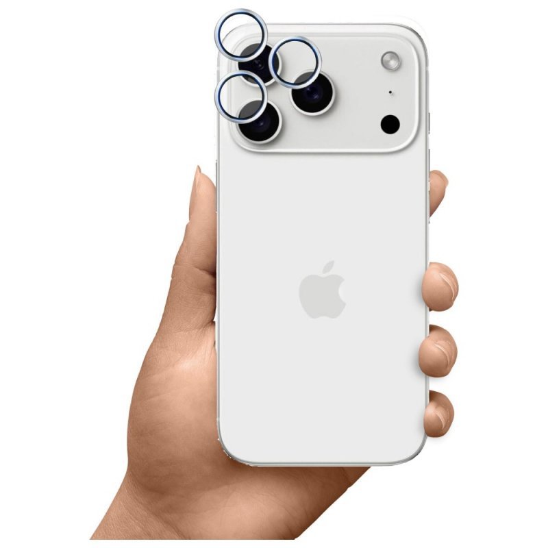 3mk HARDY Lens Protection Pro - Szkło na obiektyw aparatu iPhone 17 Pro / iPhone 17 Pro Max (Silver)