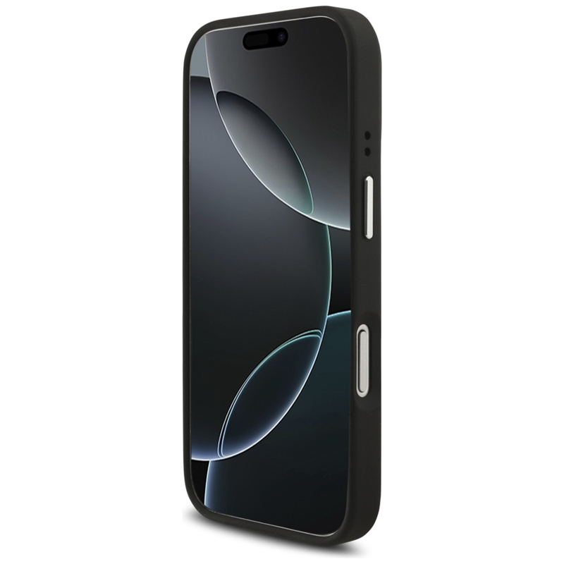 Guess Grained Big 4G Classic Logo - Etui iPhone 17 Pro (czarny)