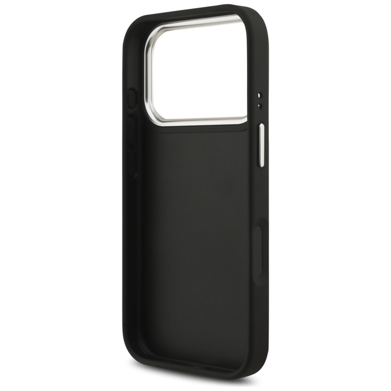 Guess Grained Big 4G Classic Logo - Etui iPhone 17 Pro (czarny)