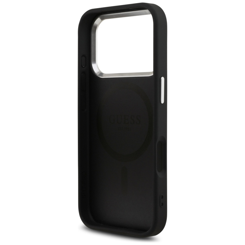 Guess 4G Triangle Logo MagSafe - Etui iPhone 17 Pro (czarny)