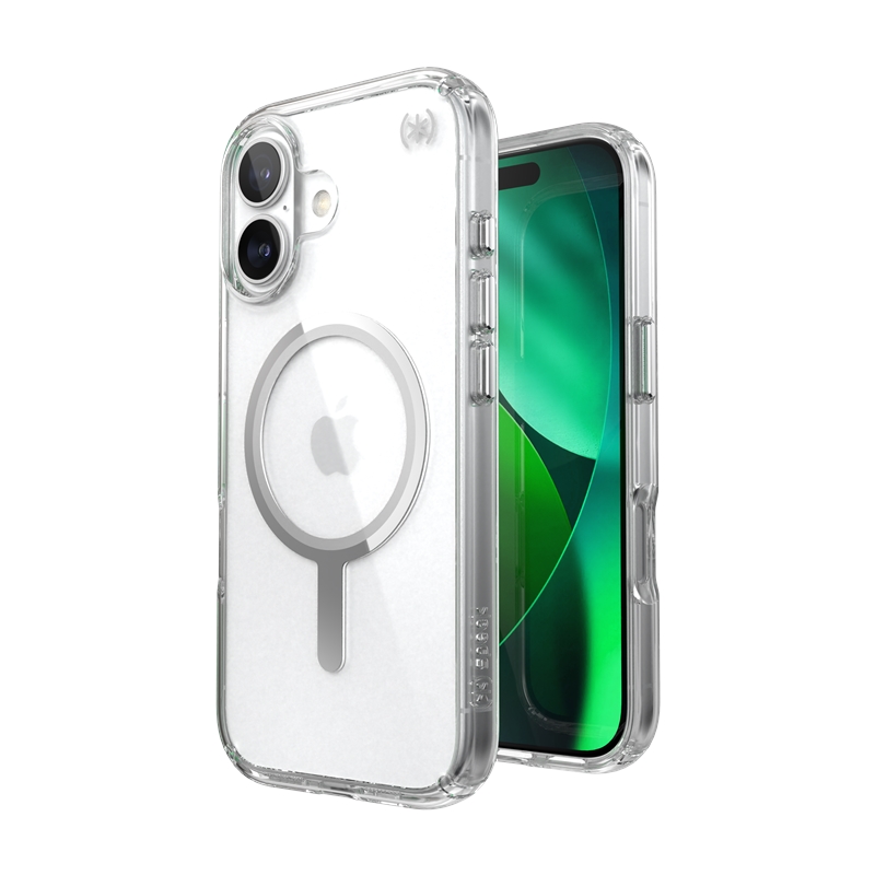 Speck Presidio Perfect Clear MagSafe - Etui iPhone 17 (Clear / Silver)