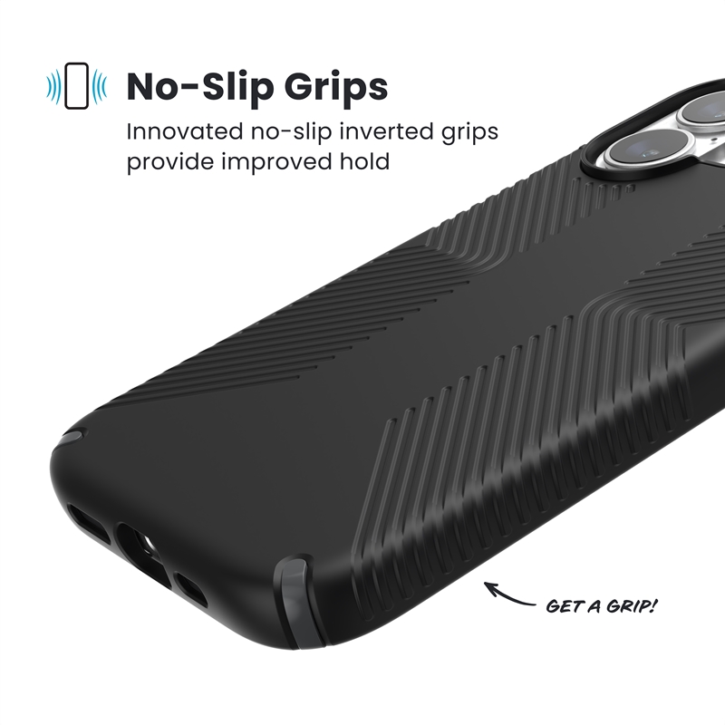 Speck Presidio2 Grip MagSafe - Etui iPhone 17 (Black / Slate Grey / White)