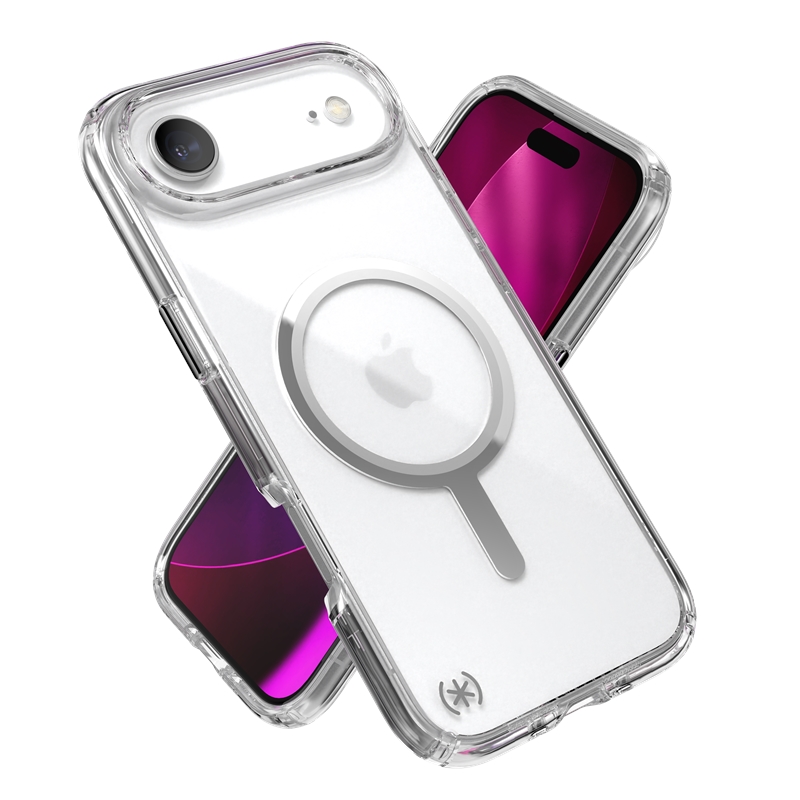 Speck Presidio Perfect Clear MagSafe - Etui iPhone Air (Clear / Silver)