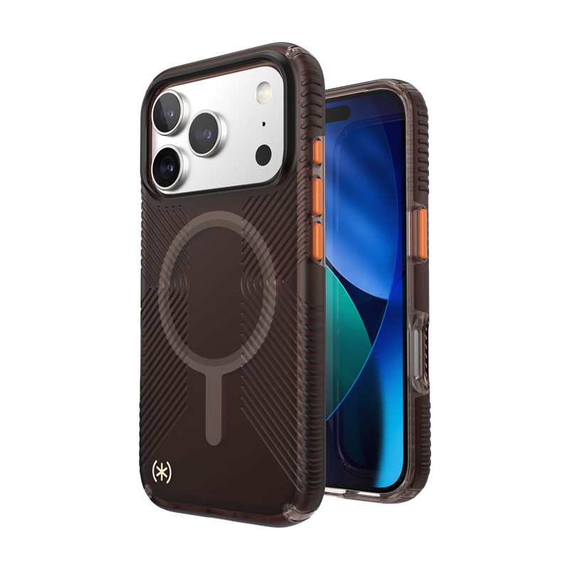 Speck Presidio Lux Grip MagSafe - Etui iPhone 17 Pro (Luxury Shade Matte / Orange)