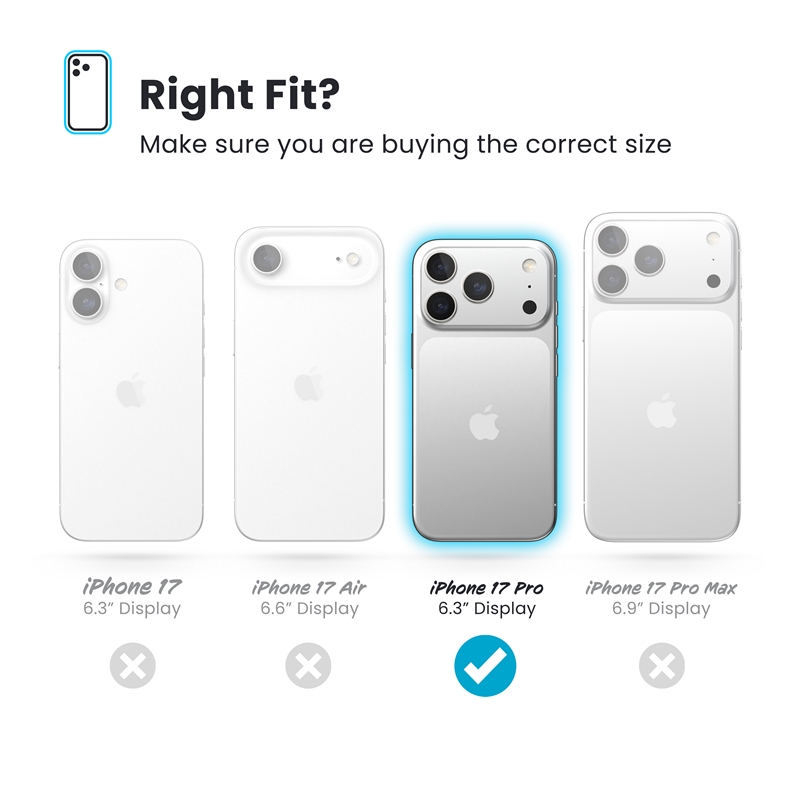 Speck Presidio Lux MagSafe - Etui iPhone 17 Pro (Hyper Mirror Glitter / Silver Metallic)
