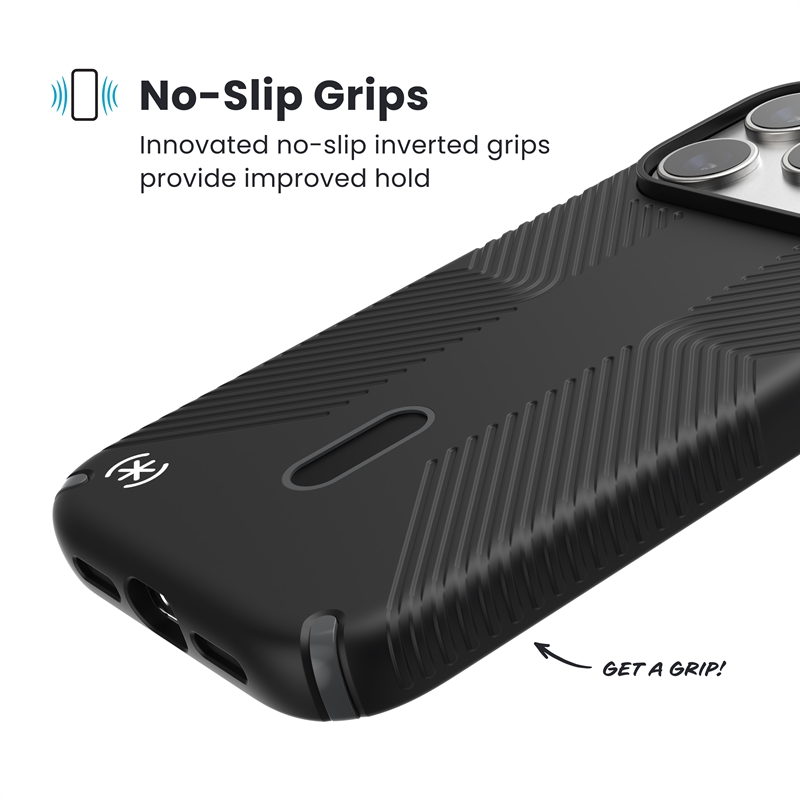 Speck Presidio2 Grip ClickLock & MagSafe - Etui iPhone 17 Pro Max (Black / Slate Grey / White)