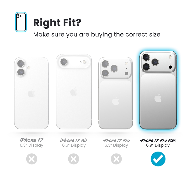 Speck Presidio2 Grip ClickLock & MagSafe - Etui iPhone 17 Pro Max (Black / Slate Grey / White)