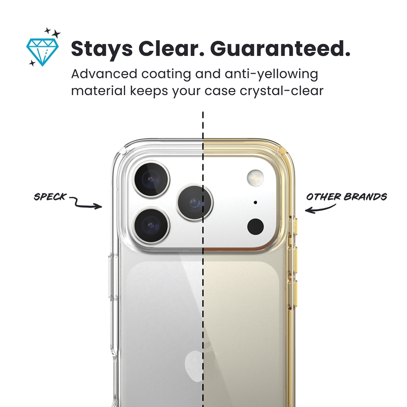 Speck Presidio Perfect-Clear - Etui iPhone 17 Pro (Clear)
