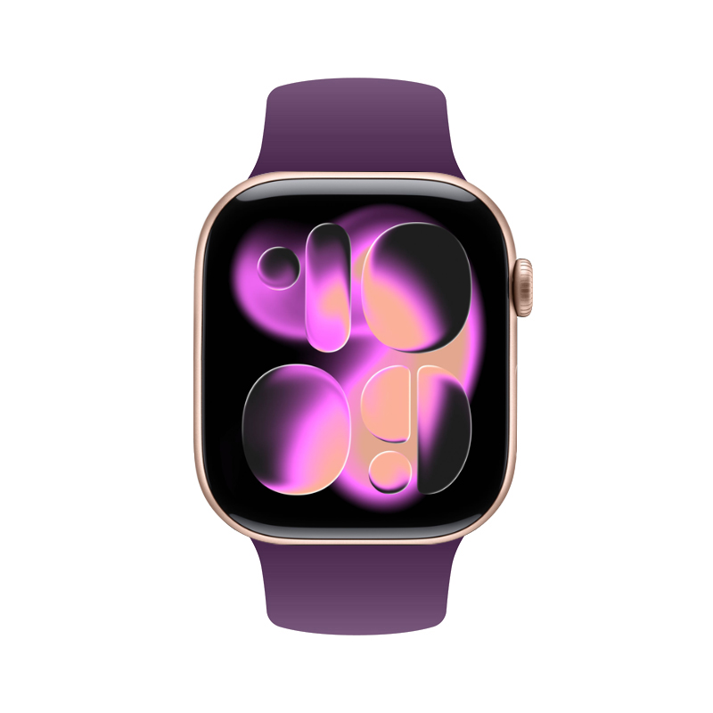 Crong Liquid - Pasek do Apple Watch 38/40/41/42 mm (śliwkowy)