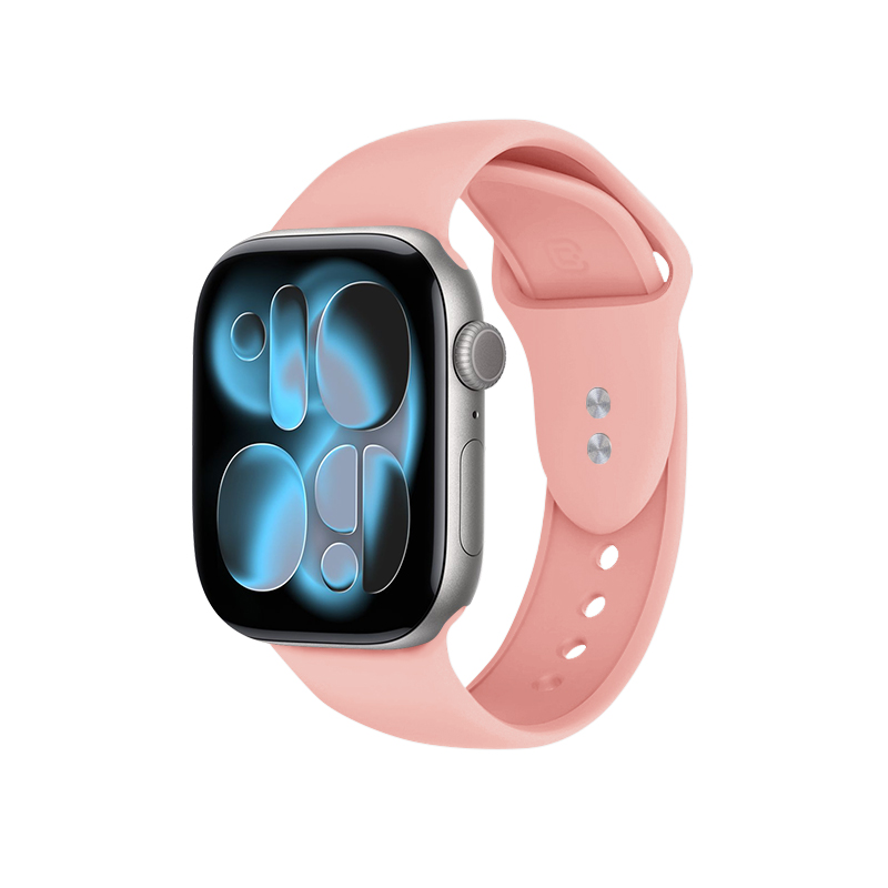 Crong Liquid - Pasek do Apple Watch 38/40/41/42mm (łososiowy)
