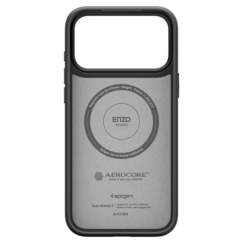 Spigen Enzo Aramid T Mag MagSafe - Etui do iPhone 17 Pro (Black)