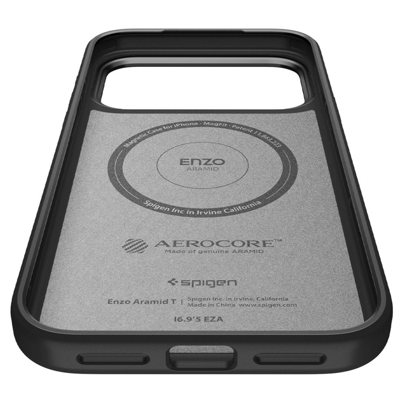 Spigen Enzo Aramid T Mag MagSafe - Etui do iPhone 17 Pro (Black)