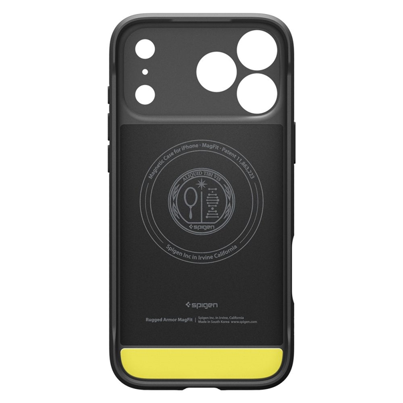 Spigen Rugged Armor Mag MagSafe - Etui do iPhone 17 Pro Max (Matte Black)