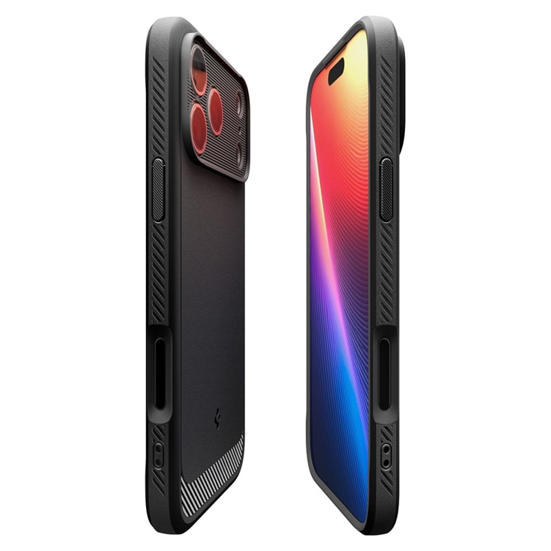 Spigen Rugged Armor Mag MagSafe - Etui do iPhone 17 Pro Max (Matte Black)