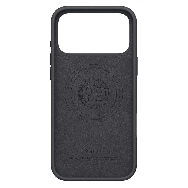 Spigen Silicone Fit Mag MagSafe - Etui do iPhone 17 Pro Max (Black)