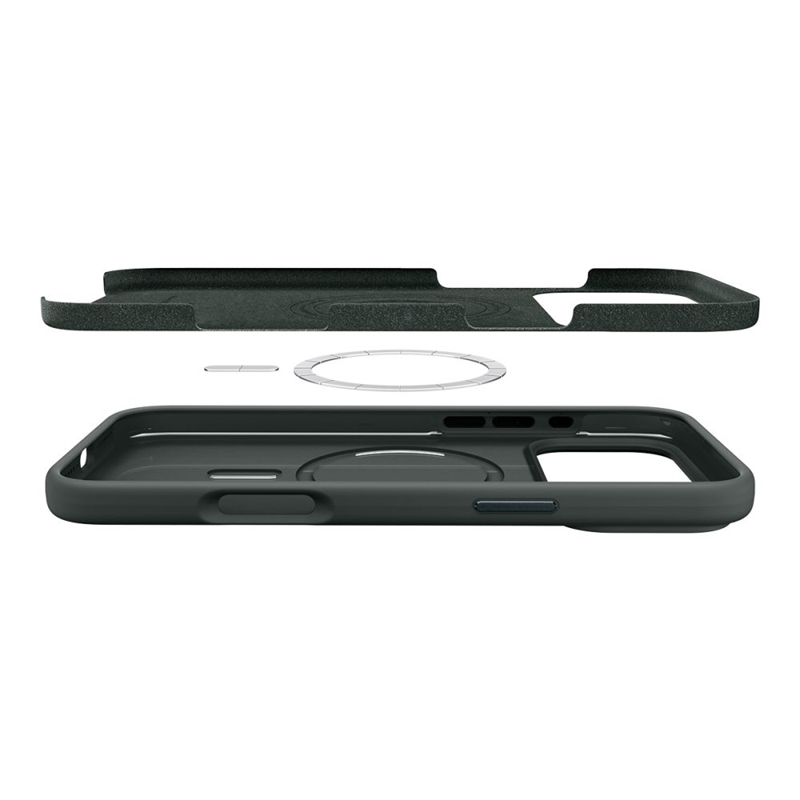 Spigen Silicone Fit Mag MagSafe - Etui do iPhone 17 Pro Max (Abyss Green)