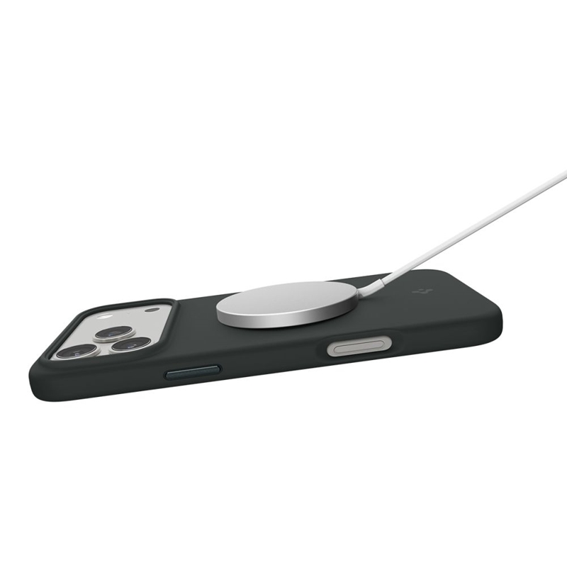 Spigen Silicone Fit Mag MagSafe - Etui do iPhone 17 Pro Max (Abyss Green)