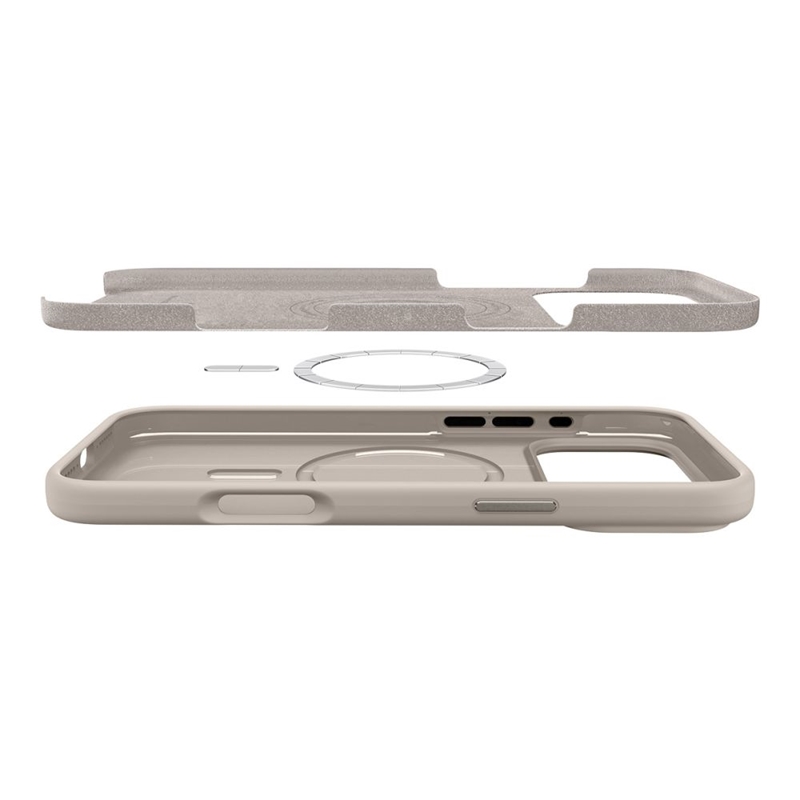 Spigen Silicone Fit Mag MagSafe - Etui do iPhone 17 Pro Max (Stone)