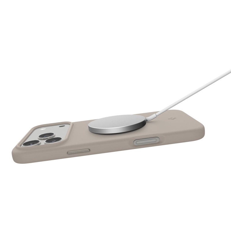 Spigen Silicone Fit Mag MagSafe - Etui do iPhone 17 Pro Max (Stone)