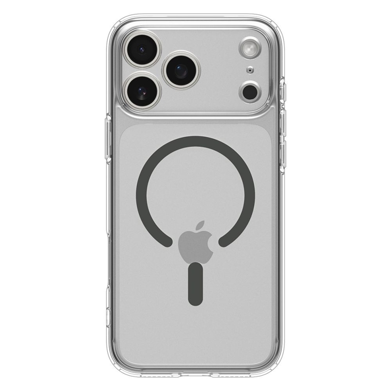 Spigen Ultra Hybrid Mag MagSafe - Etui do iPhone 17 Pro Max (Clear/Graphite)