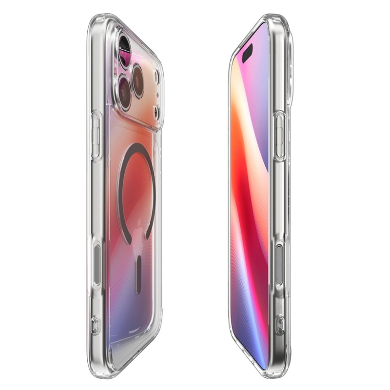 Spigen Ultra Hybrid Mag MagSafe - Etui do iPhone 17 Pro Max (Clear/Graphite)