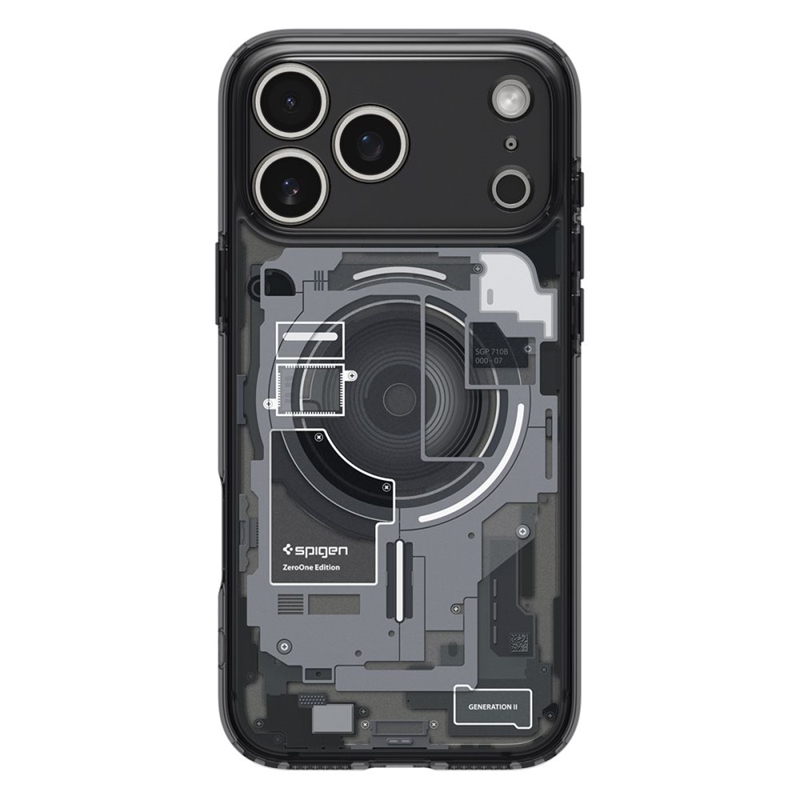 Spigen Ultra Hybrid Mag MagSafe - Etui do iPhone 17 Pro Max (Zero One Black)