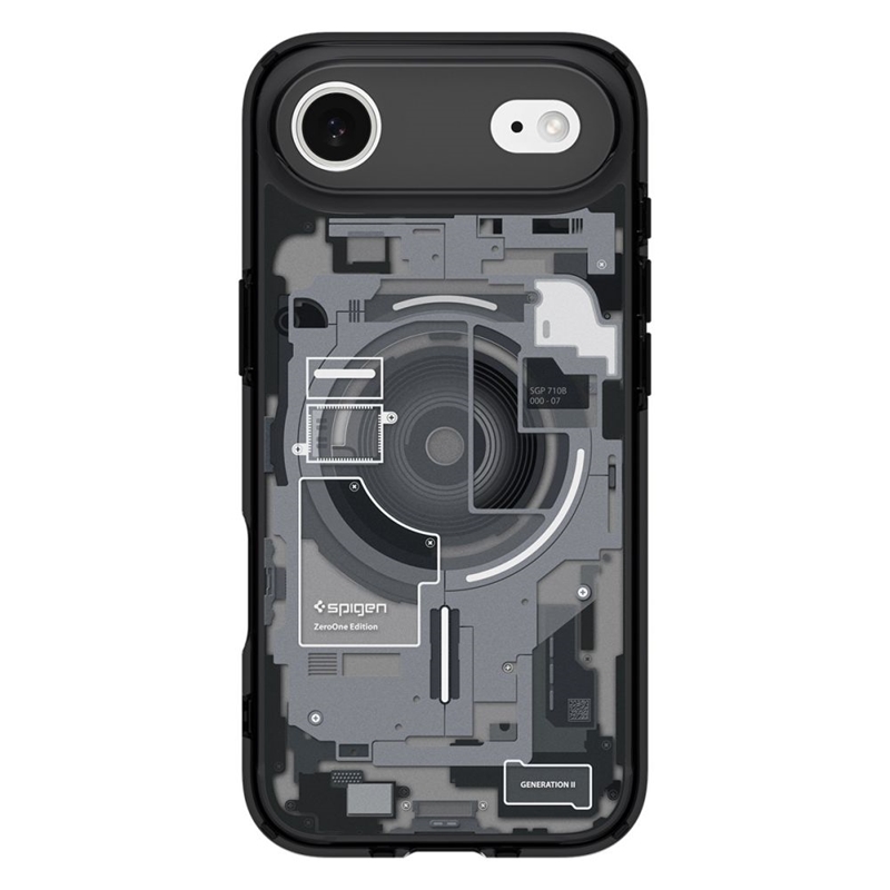 Spigen Ultra Hybrid Mag MagSafe - Etui do iPhone Air (Zero One Black)
