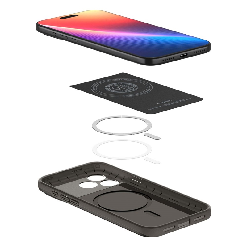 Spigen Thin Fit Mag MagSafe - Etui do iPhone 17 Pro (Gunmetal)