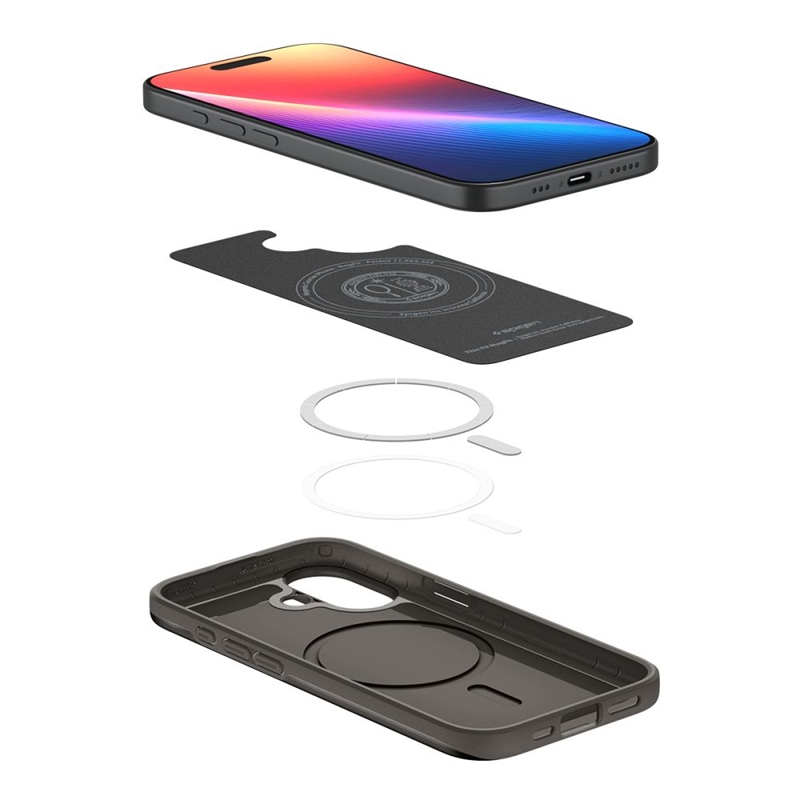 Spigen Thin Fit Mag MagSafe - Etui do iPhone 17 (Gunmetal)