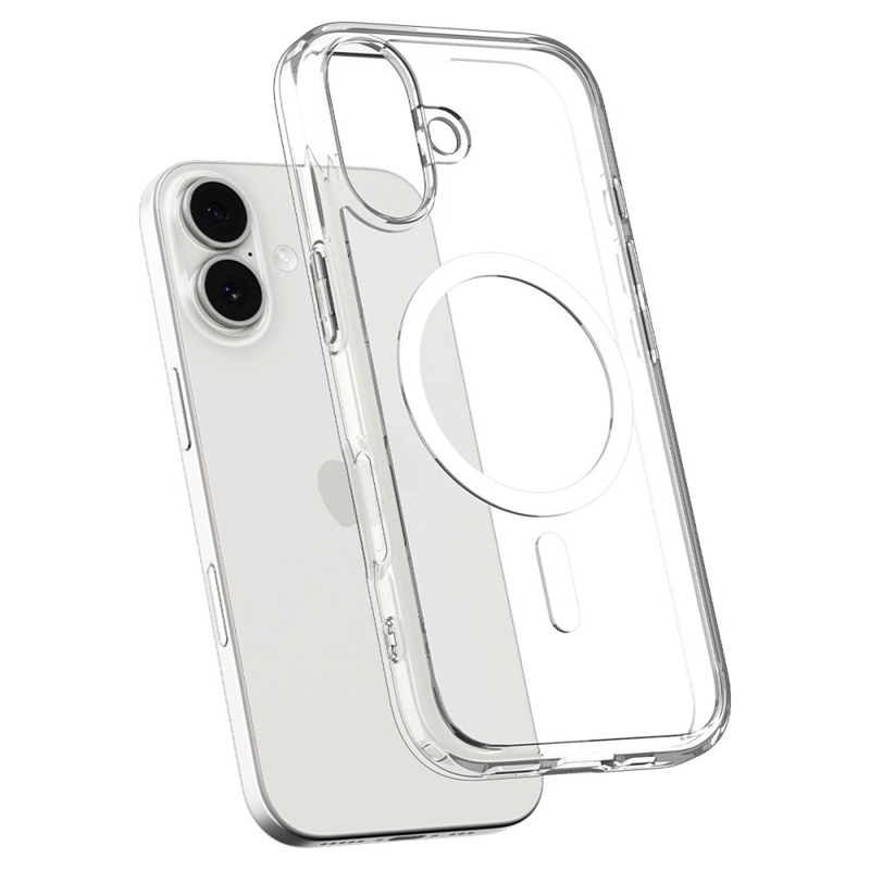 Spigen Ultra Hybrid Mag MagSafe - Etui do iPhone 17 (Clear/White)