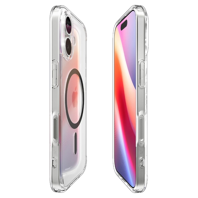 Spigen Ultra Hybrid Mag MagSafe - Etui do iPhone 17 (Clear/Graphite)