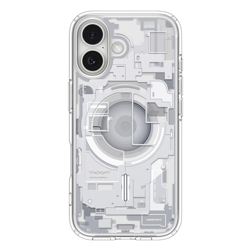 Spigen Ultra Hybrid Mag MagSafe - Etui do iPhone 17 (Zero One White)